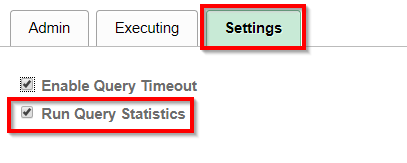 Query Stats and Logging